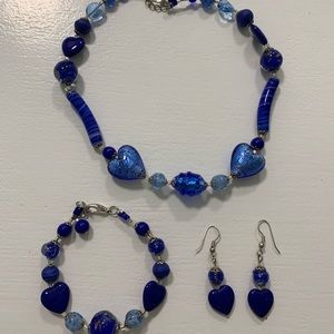 Venetian glass jewelry sets